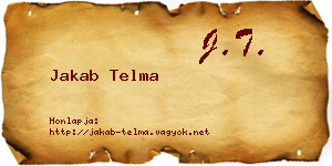 Jakab Telma névjegykártya